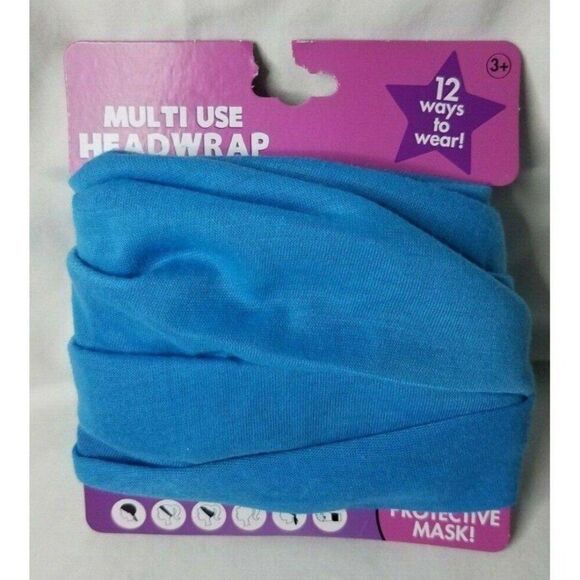 Blue Bandana HER Multi Use Head/Hair Headwrap RN#110641 - Picture 1 of 3